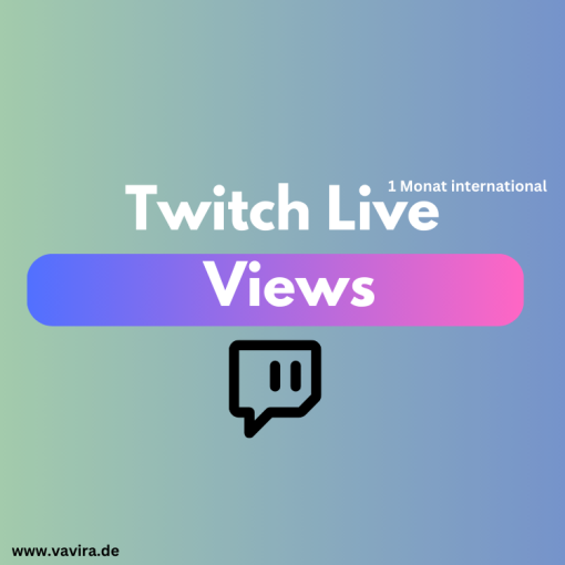 Twitch Live Views kaufen - 1 Monat