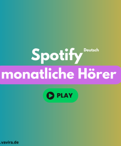 Deutsche Spotify monatliche Hörer kaufen